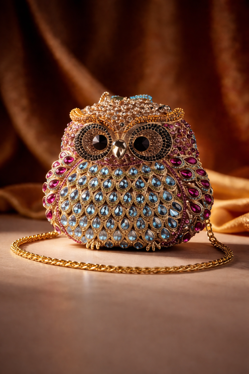 The Ollie Owl Crystal Clutch