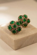 The Viridian Velvet Studs