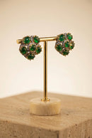 The Viridian Velvet Studs