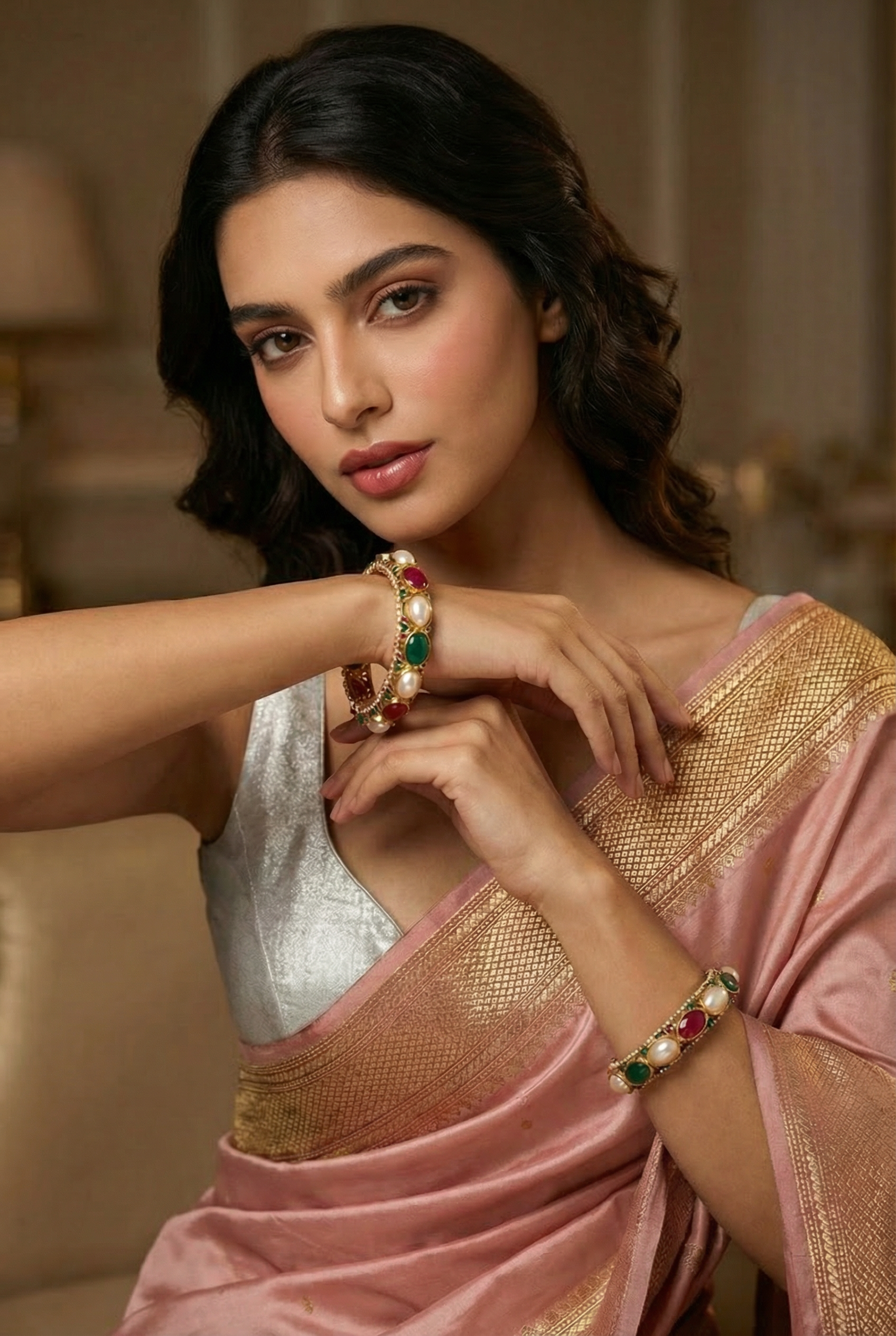 The Rajsi Rang Mahal Bangle - Single Bangle