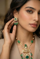 Rasa Royal Emerald Statement Set