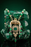 Rasa Royal Emerald Statement Set