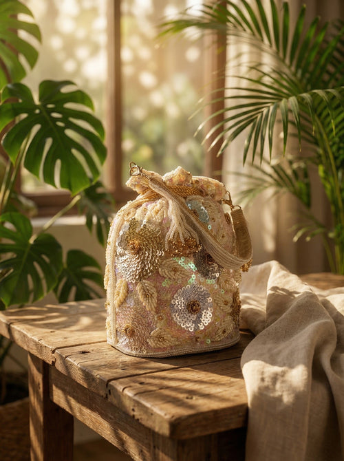 Mehr Glow - Beige Potli