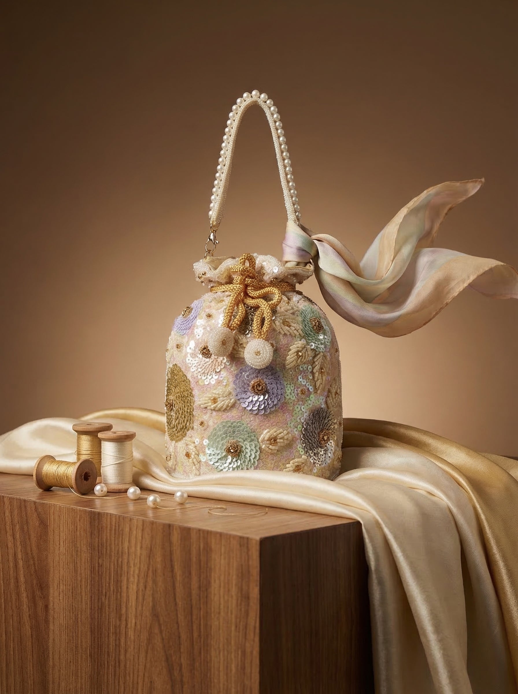 Mehr Glow - Beige Potli